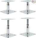 4 Pack Adjustable Support Jack for The Floor,Deck Foundation,Post Floor Joist Jacks,RV Step Stabilizer,Mini Screw Jack- Post 3.5" to 6"