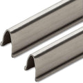 Sliding Door Repair Track Cover Repair Worn Damaged Sliding Glass Door Repair Horizontal Sliding Window Tracks Stainless Steel | Track Replacement for Patio Glass Door (8 Feet, 2 Pack)