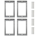 Outlet Box Extender 1 Gang for Home Improvement, Gray Single Gang Extender with Screws,4 Pack, Box Extender for Electrical Outlet Box