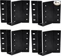(4-Pack) 2 x 6 Heavy-Duty Steel Joist Hanger Bracket, Skewed Left 45 Degree, Face Mount Rafter Bracket for Floor Deck and Ceiling Trusses