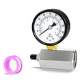 0-100PSI Gas Pressure Test Gauge, 3/4FNPT Connection 2" Dial Size, Chrome Plated Steel Body Assembly, for Measuring The Pressure of Gas Line, Gas Circuit, Air