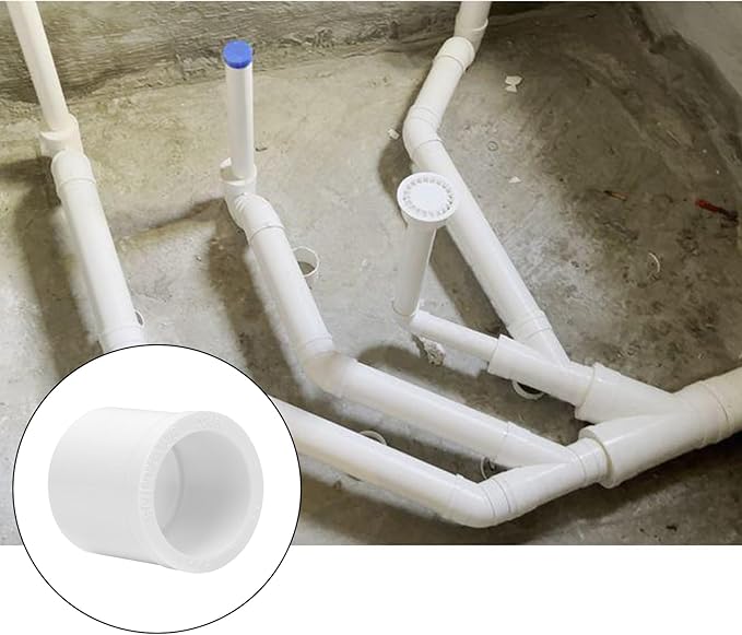 10Pack 3/4"x 1/2" PVC DWV Reducing Bush Adapter Pipe Fitting SCH40 PVC Reducer Bushing (Socket x Socket) PVC Pipe Reducing Bushing Fitting for Home Sewer Plumbing