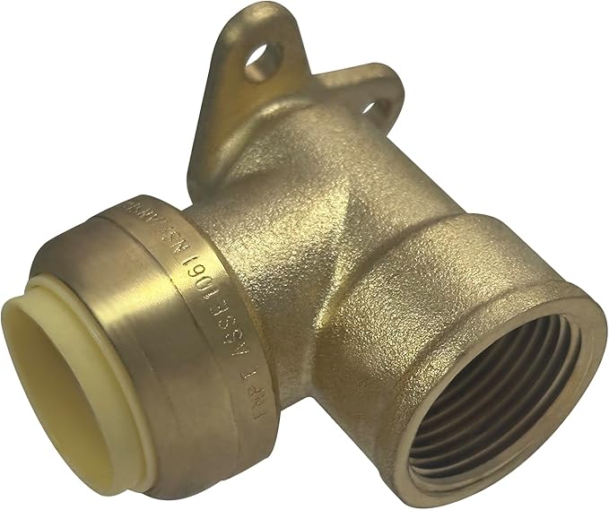 XFITTING Push Fit 3/4 Inch x 3/4 Inch Female NPT Elbow with Drop Ear, 5 Pieces