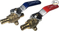 2 Pieces XFITTING 1/2" Pex Ball Valve with Drop Ear Hot and Cold.