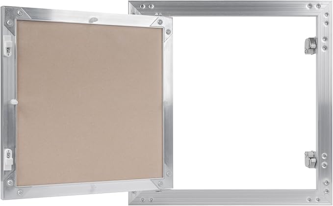 12" x 12" Drywall Access Panel – Waterproof Aluminum Frame Gypsum Hatch – Wall & Ceiling Inspection Door – Easy Install Removable Cover for Plumbing, Electrical, Utility & Ventilation Access