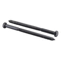 1/2" x 8”, 12-Piece Black Lag Bolt, Rustproof 4-Layer Ceramic BLAKOTE, 2X Protection of Galvanized Lag Screws, for Decks Pergolas by Makers Bolt