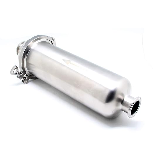 QiiMii 1.5" Tri-Clamp Filter SS304 Sanitary Fittings Inline Straight Strainer with 100 Mesh Stainless Steel Screen（1.5 INCH）