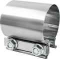 2.5'' Heavy Duty 304 Stainless Steel Lap Joint Exhaust Pipe Seal Band Clamp, Repair Clamp Sleeve Coupler for Emergency Pipe Repair, Pack of 1