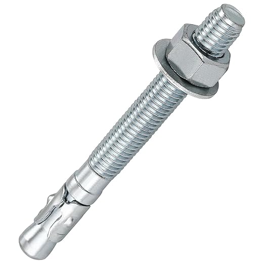 3/8" Wedge Anchors Zinc Plated Heavy Duty Fastener for Concrete (36, 3/8" x 5")