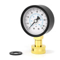 0-150PSI Water Pressure Gauge, 2.5" Dial Size, 3/4" Brass Female Lower Mount, with Sealing Ring, for Tube, Water Pump, Gas, Liquid, Home Water Pressure Tester