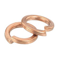 uxcell 5 Pcs Spring Lock Washer, M12 Split Lock Washer Assortment Copper Lock Washers for Screws Bolts Nuts