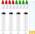 8 Pcs Pool Leak Detection Dye Kit Plastic Syringe with Soft Tubes Pool Leak Location Dye for All Pool, Spa, Hot Tub Types
