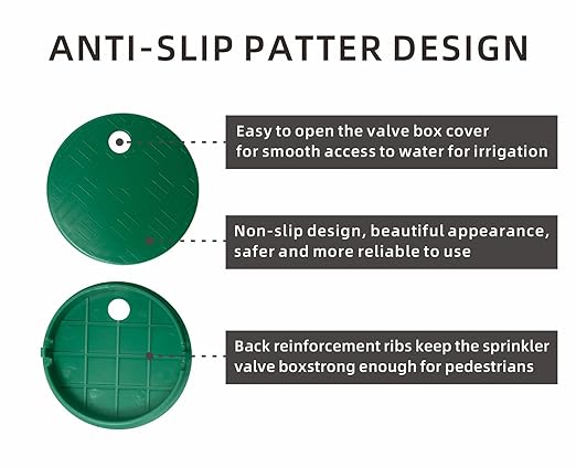 4 PCS Valve Box Cover Lid ID 5.5" OD 6" for Sprinkler Irrigation System, Only Compatation with ID 5.5" Sprinkler System Covers Outdoors (5.5 inch)