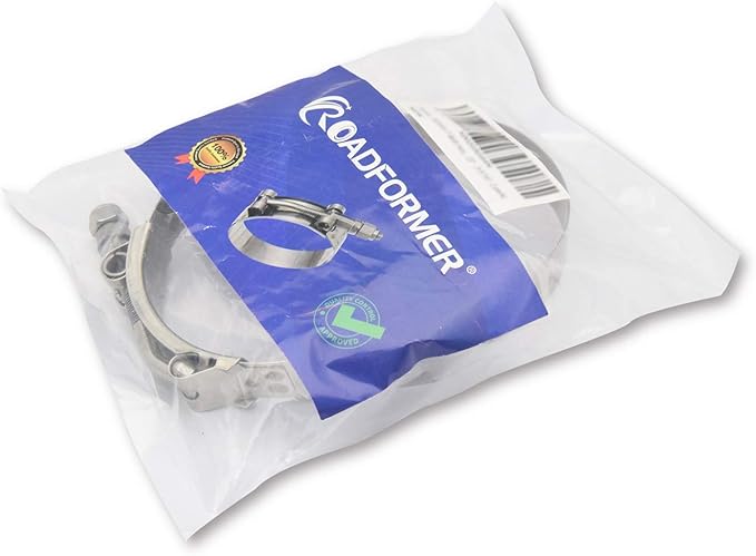 ROADFORMER 78mm - 86mm T-Bolt Hose O.D. Clamp - Working Range 3.06" - 3.39" for 3.25 inch Hose OD, Stainless Steel Bolt, SS Band Floating Bridge and Nylon Insert Locknut (78mm - 86mm, 2 pack)