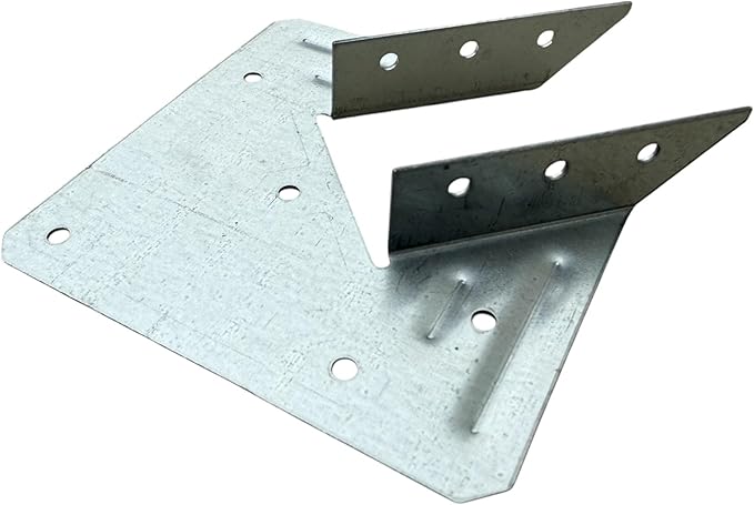 Sandbaggy U-Shaped Hurricane Tie - Hot Dipped Galvanized, 18 Gauge - Structural Wood Framing Connectors for Rafters, Trusses, Deck Joists (U-Shaped, 150, Count)