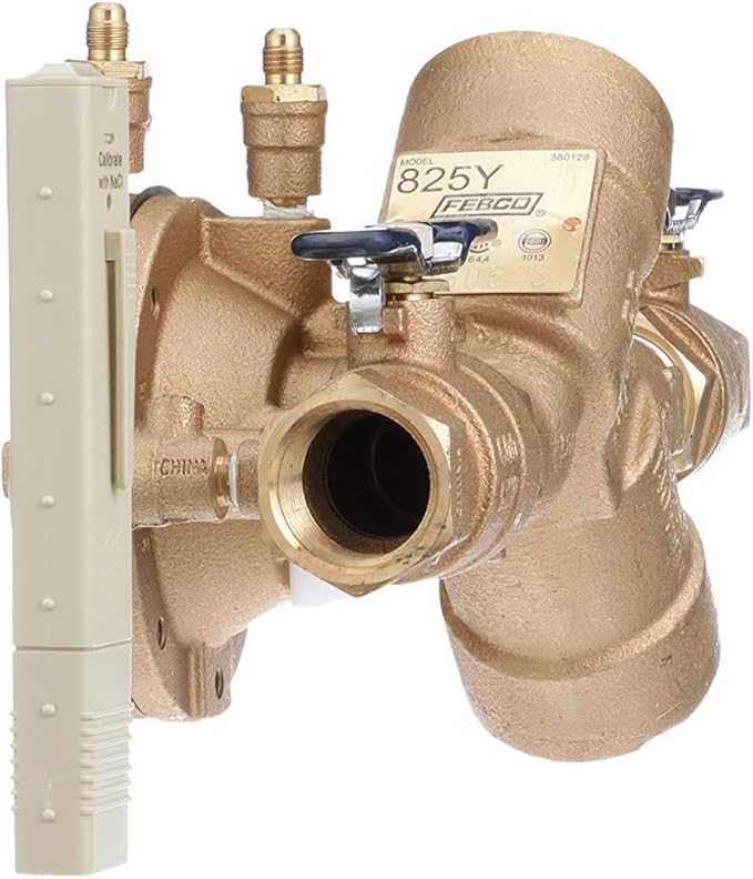 Febco 825EBV Backflow Preventer Reduced Pressure Zone Assembly, Quarter Turn Shutoff, 1 Inch