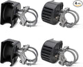 Sliding Gate Rollers, Nylon Cantilever Slide Gate with Covers, Rolling Cantilever, 4" Round Post, 2-3/8" or 2-1/2" for Chain Link Fence Gate Frame, Slide Gate Roller Hardware - Pack of 4