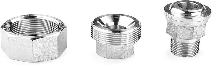 Stainless Steel 304 Cast Pipe Fitting, Union, 1-1/4" NPT Female x 1-1/4" NPT Male, 1pc