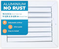 Aluminum 10 x 8 in (Duct Opening) 1-Way Air Duct Register Vent Cover for Ceiling and Wall - Modern HVAC Louver Vent Cover Adjustable – Durable Rustproof Wall Grille – Overall Size 11-5/8 x 9-5/8 Inch