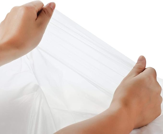Painters Drop Cloth 13 Feet by 16 Feet Plastic Painting Tarp Waterproof Cover Clear Tarp Plastic Sheeting 1 Mil Thickness Furniture Cover