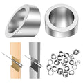 BLIKA 20 Pack 3/8" ID Angle Washers for Cable Railing Stair Ends, Stainless Steel 30 Degree Angle Beveled Washer for 1/8", 3/16" Invisible Cable Railing Kits, Cable Railing Angled Washer