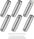 3/4"x4" 304 Stainless Steel Pipe, 3/4" NPTx 3/4" NPT Male Threaded Nipple, SCH40 Heavy Duty Pre-Cut Steel Pipe for Plumbing Gas, Hydraulic, and Industrial Applications(4",6 Piece)