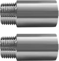 Beduan Stainless Steel Pipe Fittings, 1/2" NPT Male x 1/2" NPT Female Threaded, 2" Length Nipple Cast Pipe (Pack of 2)