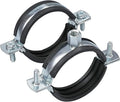 AKIHISA 10 PCS Split Ring Pipe Hanger Heavy Duty Adjustable Pipe Bracket Clamp Wall Ceiling Mount Pipe Support ID 2.5 Inch(63mm)