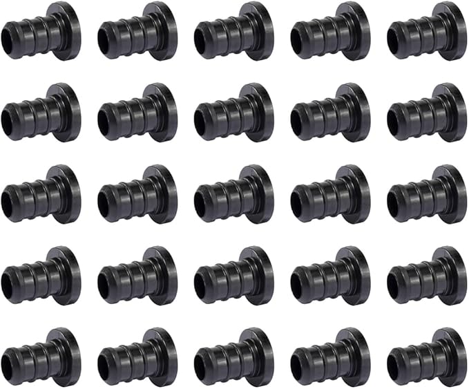 (Pack of 25) Topaipe 1/2 Inch PEX Poly Crimp Plug (End Cap), PPSU Fitting, Plug Plumbing Tools for PEX Pipe in Plumbing, ASTM F2159