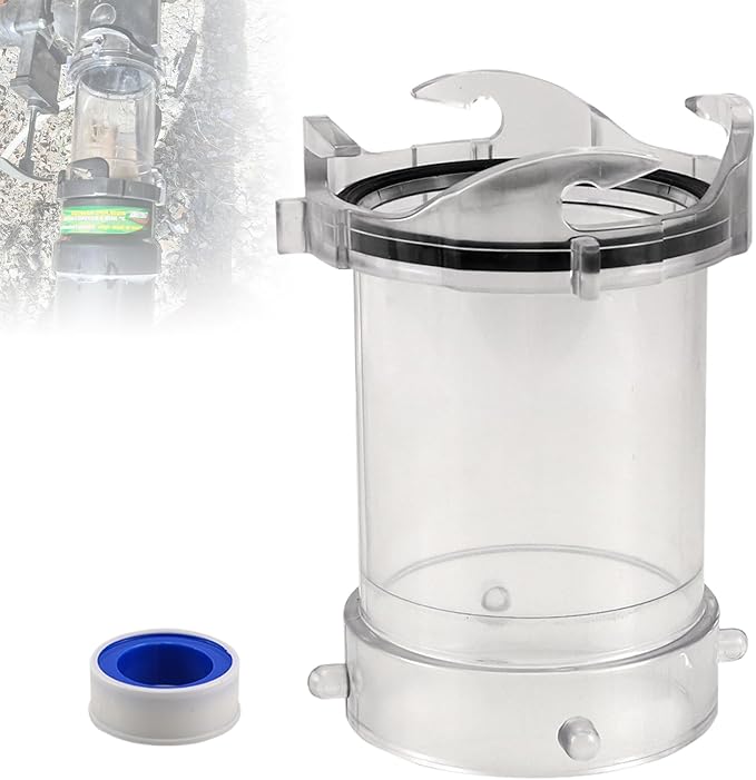 RULLINE 5" RV Clear Sewer Hose Extension Adapter Sewer Hose Connector with Leak-Proof Seal Compatible with Bayonet/Lug Compatible with Easy Hookup for Camper Trailer Motorhome