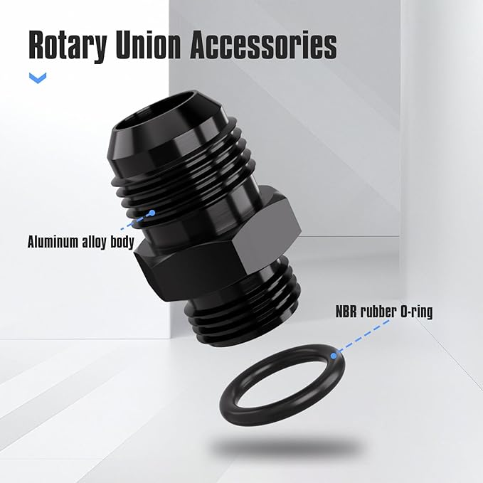 8AN Flare to AN10 ORB Male O-Ring Fitting Adapter (2PCS)