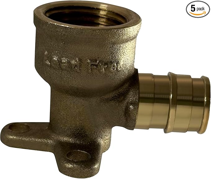 XFITTING Pex A 1/2 Inch x 1/2 Inch Female NPT Drop Elbow, 201-1-1=5XX, 5 Pieces
