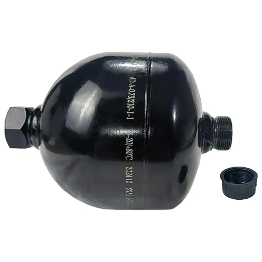 Autovo 3/4-16, 46cu.in (0.75L) UNF Diaphragm Accumulator 4786psi Max Working Pressure