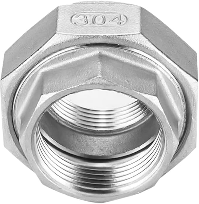Avanty Stainless Steel 304 Cast Pipe Fitting, Union, 1/4" NPT Female