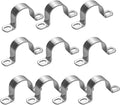10 PCS 35mm Heavy Duty U-Tube Strap Clamp-2 Hole,Stainless Steel-304 Rigid U-Bracket Pipe Strap Clamp Hanger Fastener ID 1 3/8"