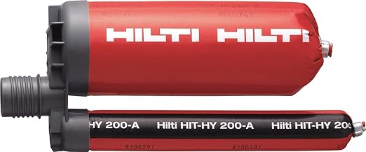 Hilti Injectable Mortar Epoxy Hybrid adh HY 200-A - 11.1 Oz Cartridge - Pack of 25 - 3496470