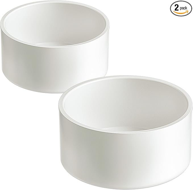 3" PVC Pipe End Cap (Fits 3.5" OD), 2 Pack Heavy Duty Slip-On Cap Fitting for Schedule 40 Pipe