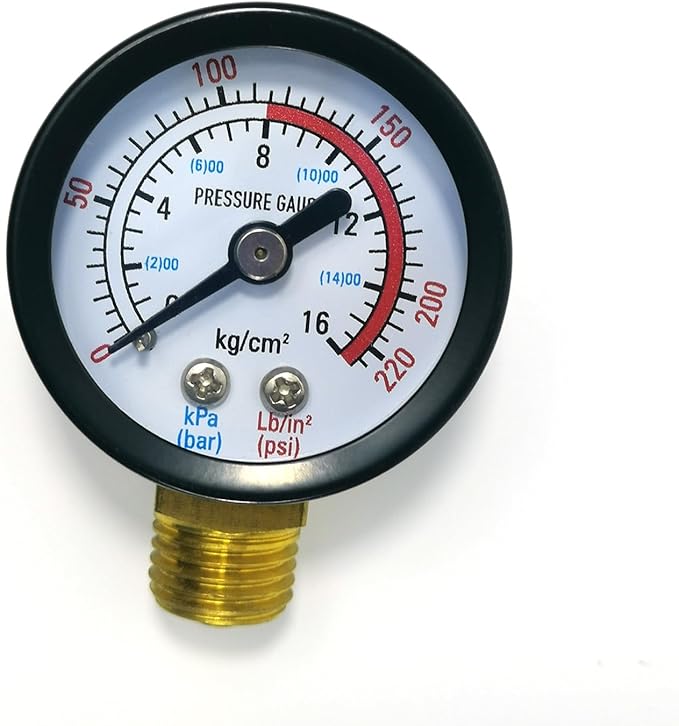 DN25 Heavy Duty Water Pressure Regulator for Home, 1 Inch BSPP(G) Connection, Thicker Brass Water Pressure Reducing Valve, Built-in Strainer, Pressure Gauge and Pressure Regulator Tool Included