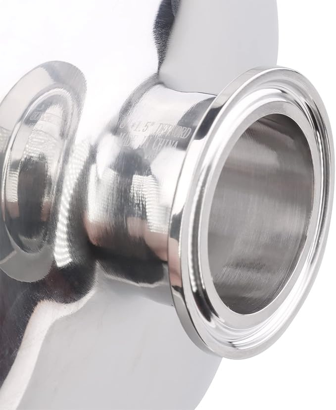 DERNORD Tri Clamp Bowl Reducer Sanitary Fitting Stainless Steel 304 (Tri Clamp Size: 8 inch x 1.5 inch)