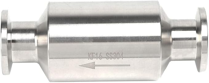 QiiMii KF-16 Vacuum Pump Check Valve, Stainless Steel 304, Non-Return One Way for Vacuum Pump(KF-16 Flange 30mm)