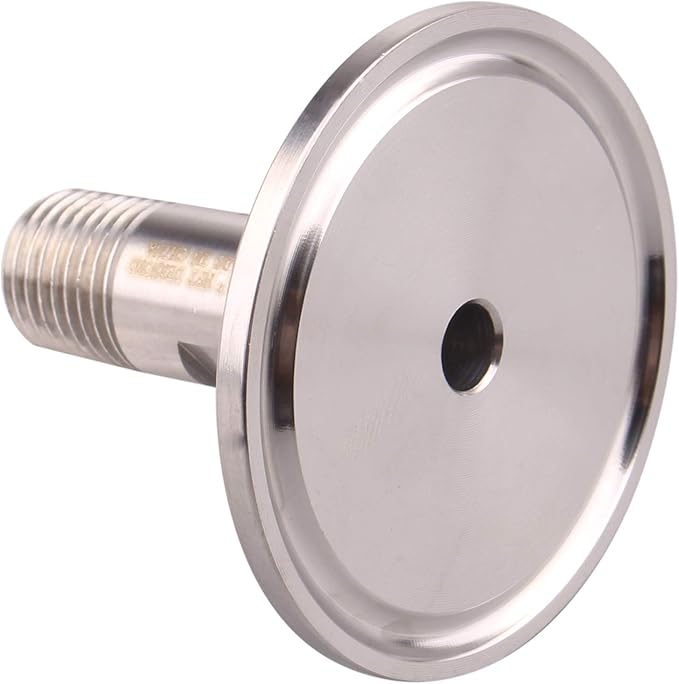 DERNORD 1.5''Tri clamp Adapter to 1/4 inch MNPT Thread Ferrule Sanitary Pipe Fitting
