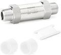 TAISHER 1PCS 304 Stainless Steel 1/8" NPT Male Check Valve,Backflow Prevention,One Way Non-Return Check Valves
