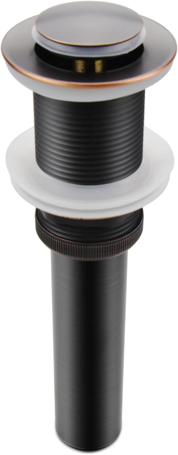 Oil Rubbed Bronze Pop Up Drain, Bathroom Vessel Lavatory Vanity Faucet Sink Drain Stopper, ORB without Overflow