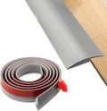 Floor Rubber Transition Strip Self Adhesive Carpet to Tile Transition Strip Edging Trim Strip for Threshold Transitions with a Height Less Than 5 mm/0.2in (Grey, 16.4FT)