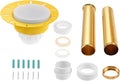 Freestanding Bathtub Drain Rough-in Kit, Bathtub Drain Kit with PVC Plastic Adapter and Brass Tail Pipes Compatible with All Freestanding Bathtubs, Floor Mounted Bathtub and Copper Bathtub