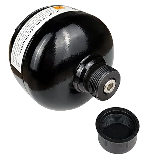 Autovo 3/4-16, 10cu.in (0.16L) UNF Diaphragm Accumulator 4786psi Max Working Pressure