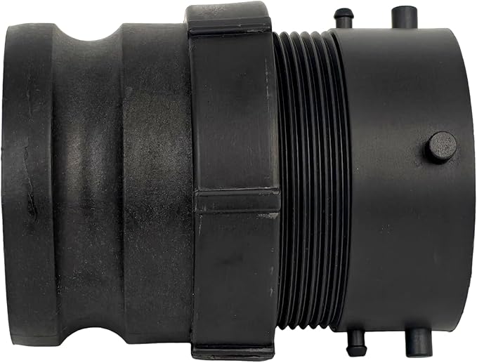 360785 Waste Master RV Sewer Hose Male Bayonet Fitting Converter for Recreational Vehicle Travel Trailer Camper NPT Conversion Black