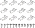 uxcell 12Pcs 3mm(1/8") One Hole Rigid Pipe Strap, 304 Stainless Steel Conduit Clamp Thicken U Bracket Heavy Duty Pipe Clamp with Self-Tapping Screws for Fixing Tube Cable, Silver