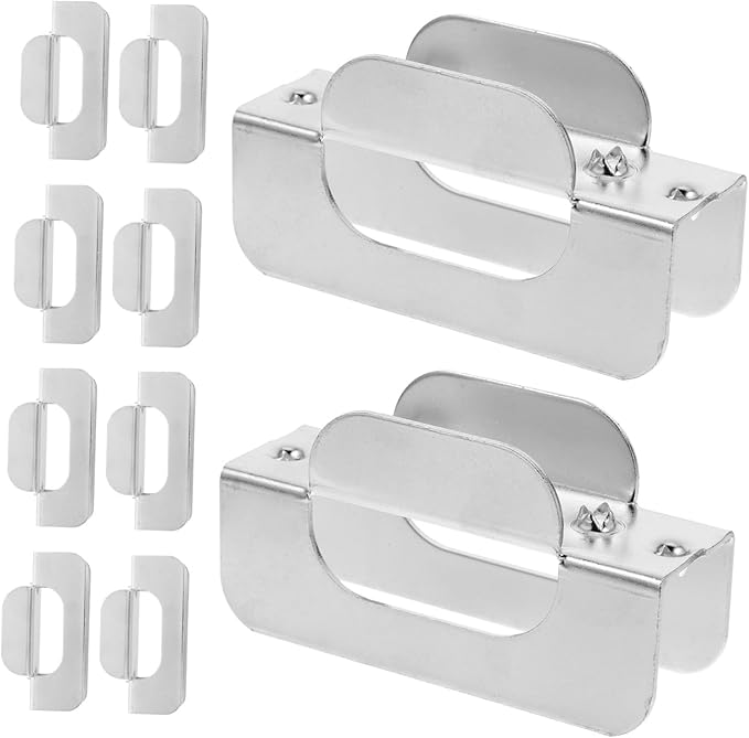 OUNONA 10pcs Buckle Slot I-Shaped Cover Panel Hardware Drywall Clips Repair for Wall Panel Installation