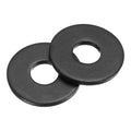 uxcell 50Pcs M6 Fender Washers, Carbon Steel Flat Washer 18mm OD, 1.5mm Thickness, Metal Gasket for Screws and Bolts, Black Oxide
